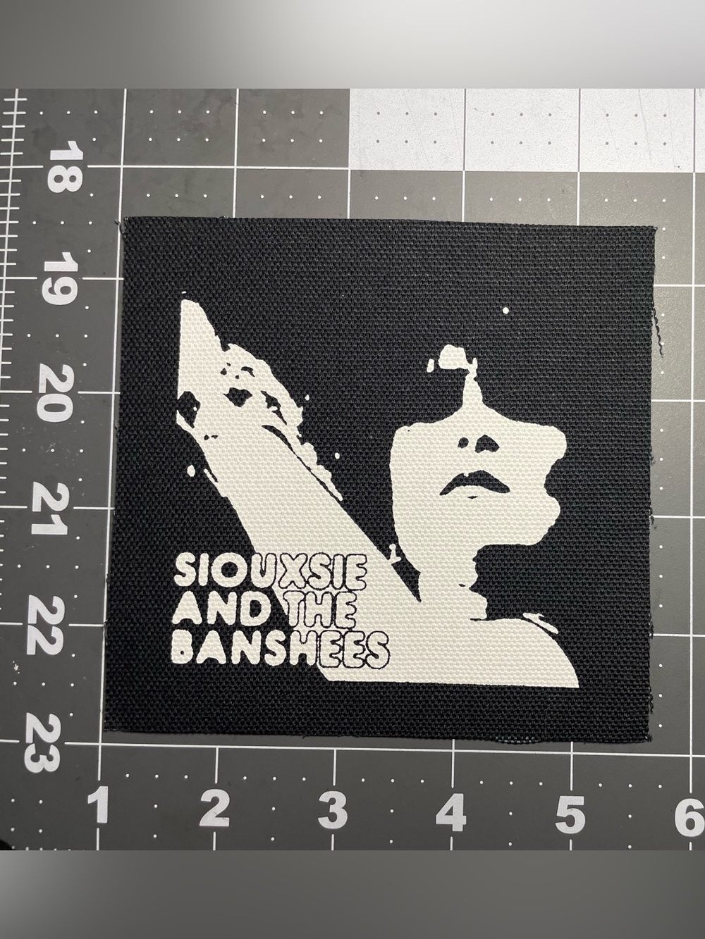 Siouxsie and the banshees canvas patch